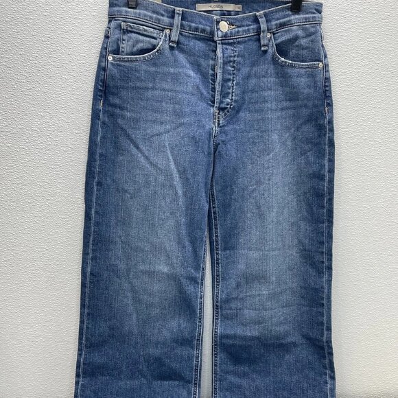 Hudson Rosie High-Rise Wide Leg Ankle Jeans • Size 28 • Blue - Picture 1 of 7